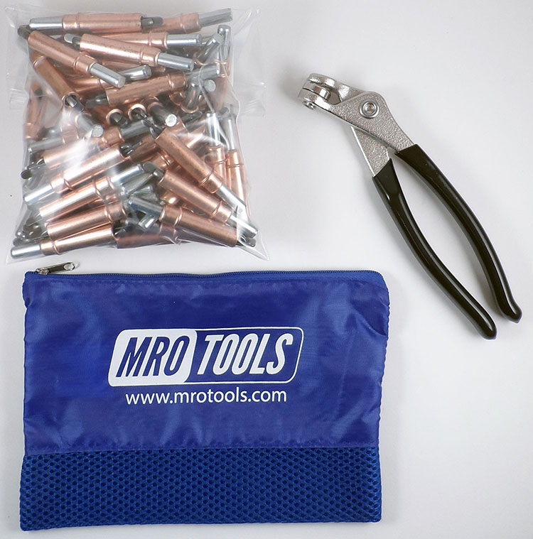 Mro Tools Khd1s50 14 Heavy Duty Plier Operated Cleco Fasteners 50 Piece Kit W Cleco Pliers 