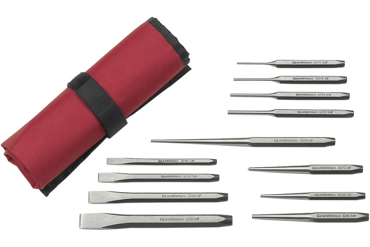 GearWrench 82305 12 Pc. Punch and Chisel Set