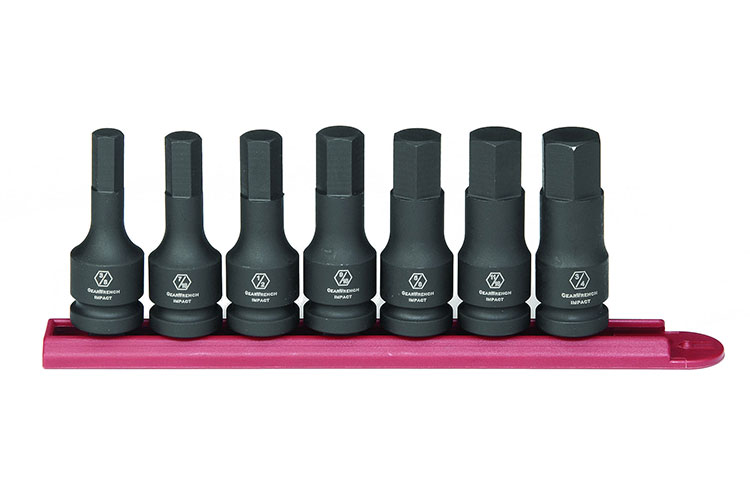 GearWrench 84941 1/2'' Hex Drive Impact Socket 7 Piece Set