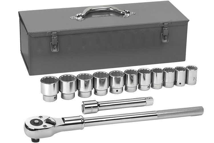 GearWrench 80313 1//4-Inch Drive 12 Point Standard SAE Socket Set 26-Piece