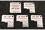 OM2-1522HST-2 Large Diameter Hi-Lite Protrusion Gauge, Red Markings