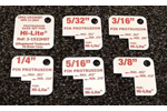 OM2-1522HST Standard Hi-Lite Protrusion Gauge - Red Markings